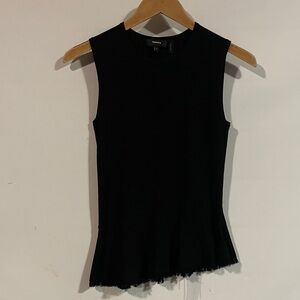 Theory Black Sleeveless Tank Top